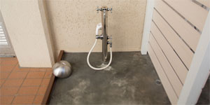 わんちゃん用足洗い場