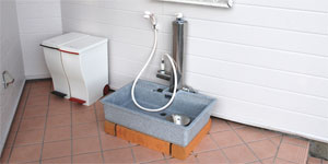 わんちゃん用足洗い場