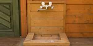 わんちゃん用足洗い場