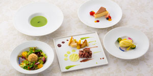 ワンちゃん用のスペシャルコース料理