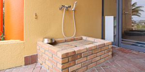 わんちゃん用足洗い場